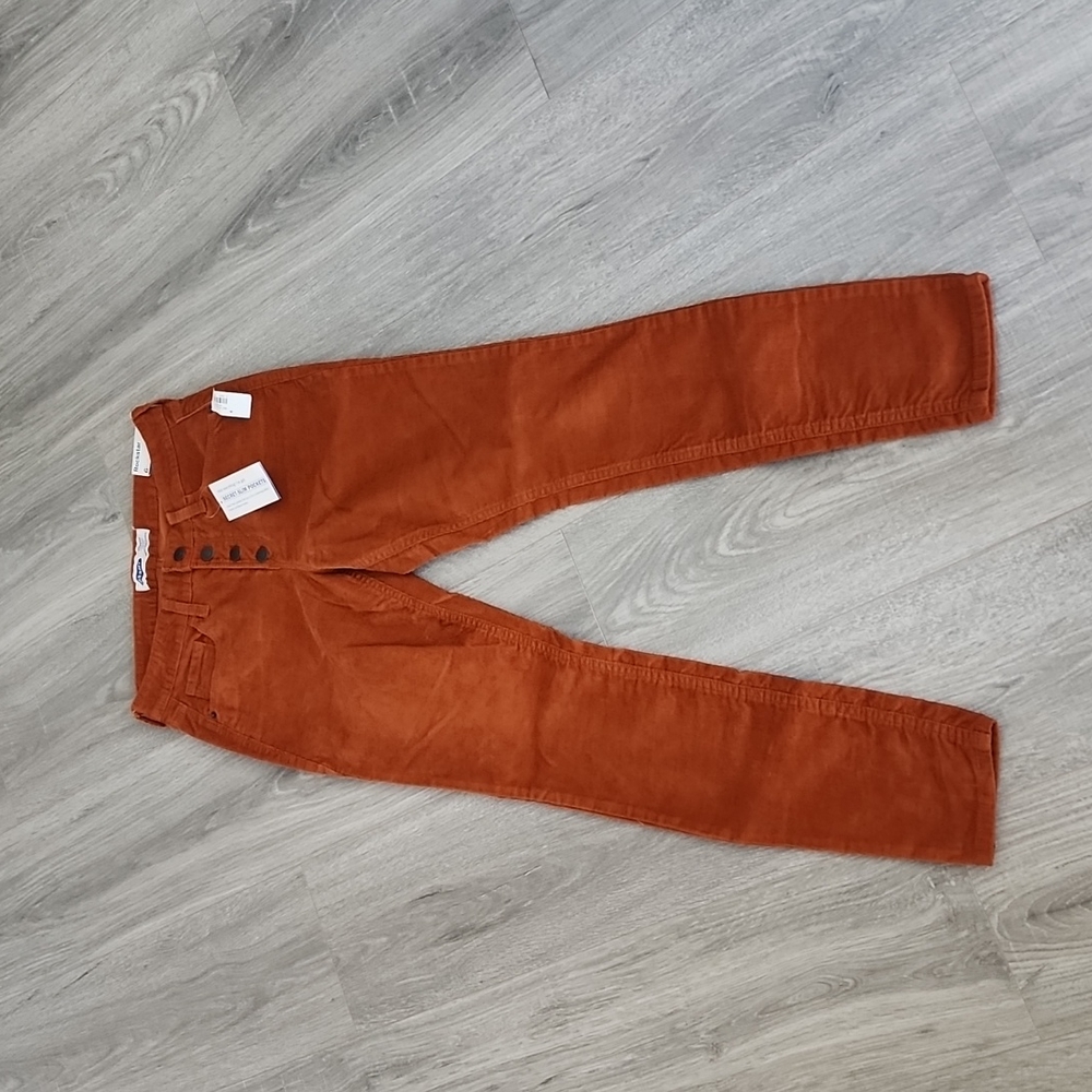 NWT OLD NAVY Rockstar Super Skinny High Rise Rust Corduroy pants